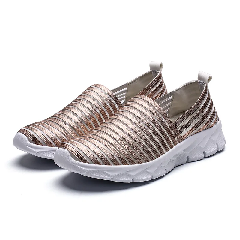

Women's Sneakers 2021 Net Shoes Women's Mesh Flat-bottomed Lazy Shoes Sports Leisure Travel Pregnant Women Lazy Shoes