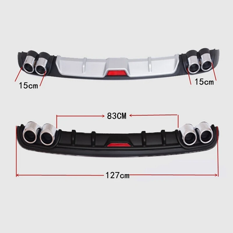 Delantero Front Tuning Rear Diffuser for Styling Aleron Trasero Coche Lip Protector Spoiler Auto Car Universal Bumper | Автомобили и