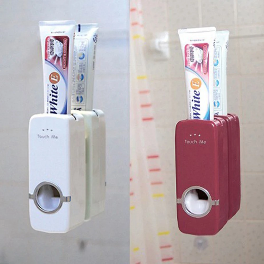 

Automatic Toothpaste Dispenser Wall Mount Home Improvement Stand Toothbrush Holder Set Bathroom Accessories with Five-Slo