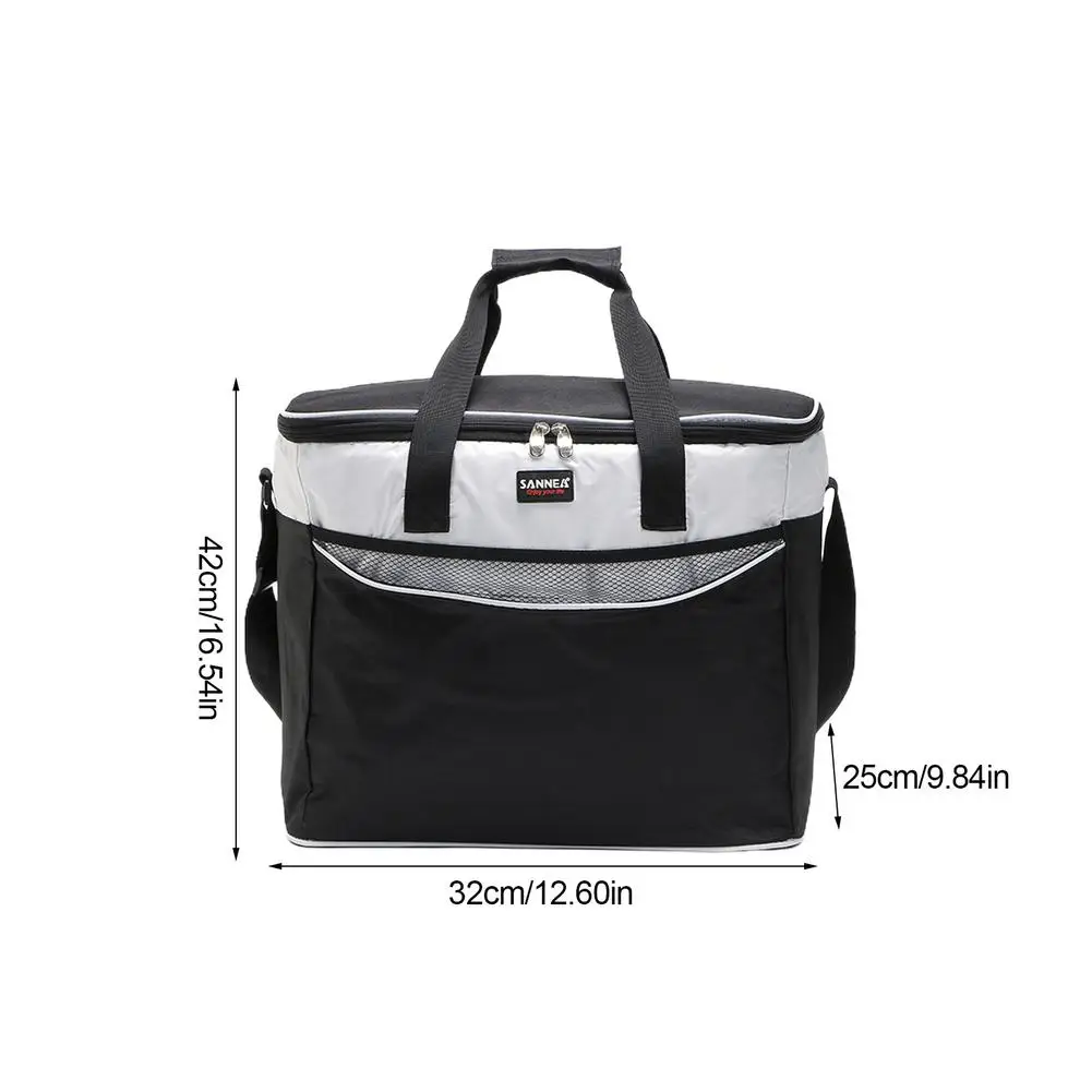 

Cooler Bag Collapsible Beach Lunch Box Leakproof Zippered Tote Functional Picnic Bag Lunch Container Thermal Food Bags Camping