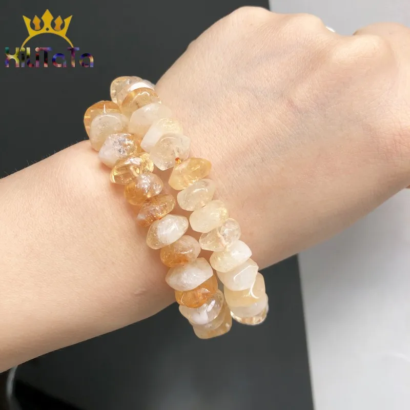 Естественный неправильной формы бусины из цитрина натуральные специальной