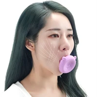 silicone rubber face lifting lip trainer mouth muscle tightener face massage exerciser anti wrinkle lip exercise mouthpiece tool