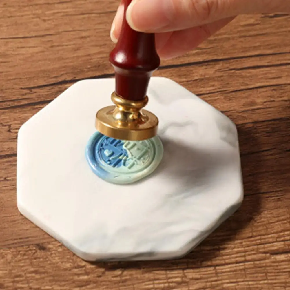 

Sealing Wax Backing Board Glossy Multi-functional Marble Wax Stamp Pad Paint Wax Stone for DIY
