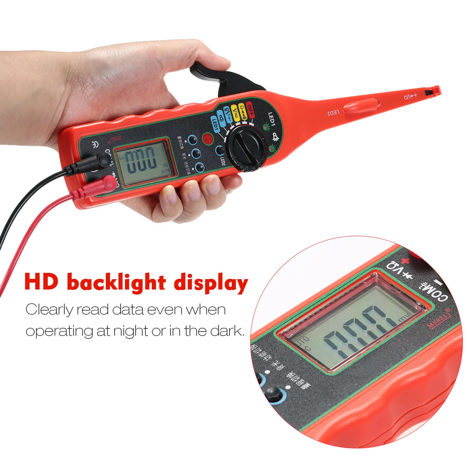 Автоматический детектор цепи питания зонд комплект автомобиля электрическая