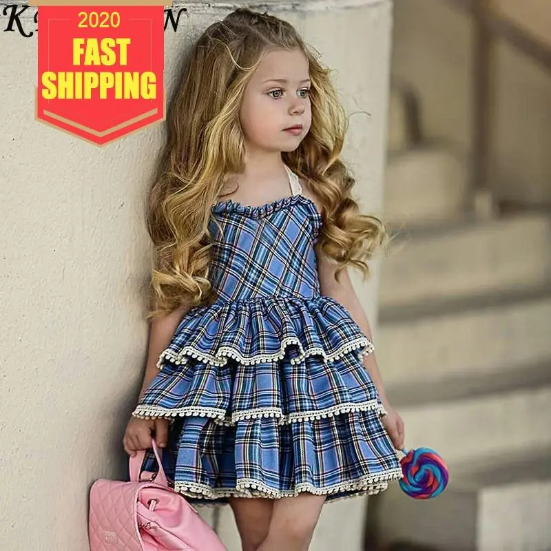 Keelorn/платье для маленьких девочек Модная детская одежда Платья малышей в