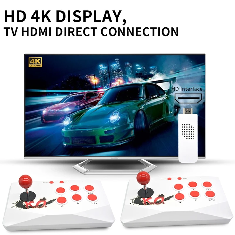 С 2 беспроводными игровыми консолями для аркадных игр 1788 встроенных HDMI выход