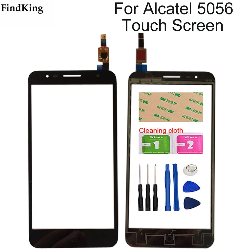 

Touch Screen Glass For Alcatel One Pop 4 Plus OT5056 5056 5056A 5056D Touch Sensor Glass Lens Touch Screen Panel Tools