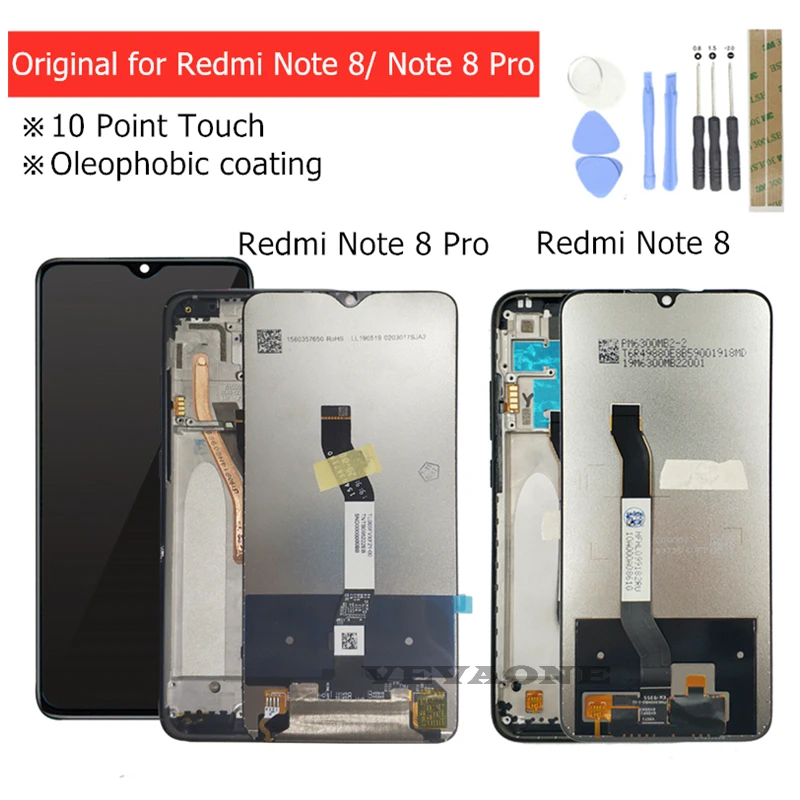 ЖК-дисплей для Xiaomi Redmi Note 8 Pro ЖК-дисплей сенсорный экран стекло дигитайзер ЖК-дисплей Redmi Note8 Pro запасные части