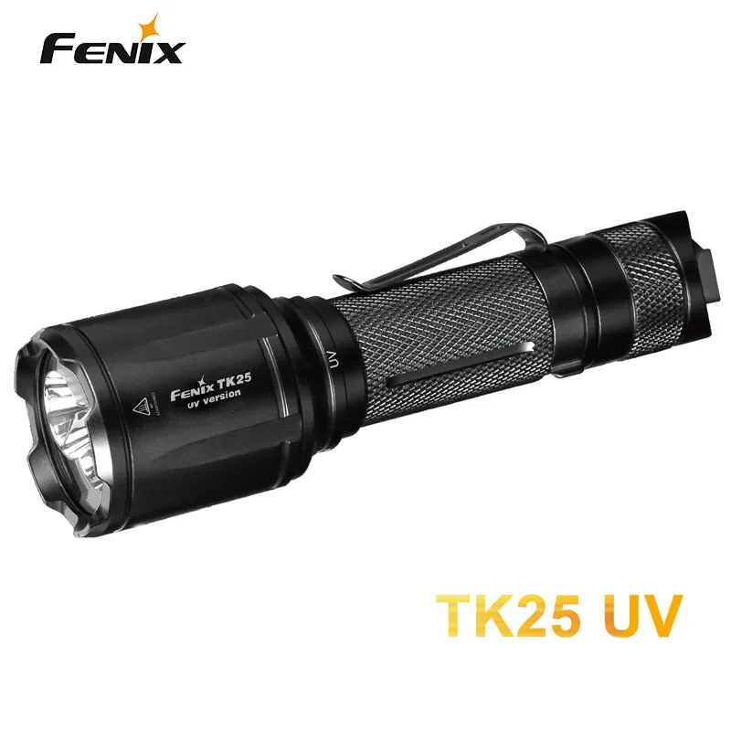 Новый Fenix TK25 УФ Cree XP G2 1000 люмен светодиодный фонарик Фонарь (белый УФ) + fenix D1