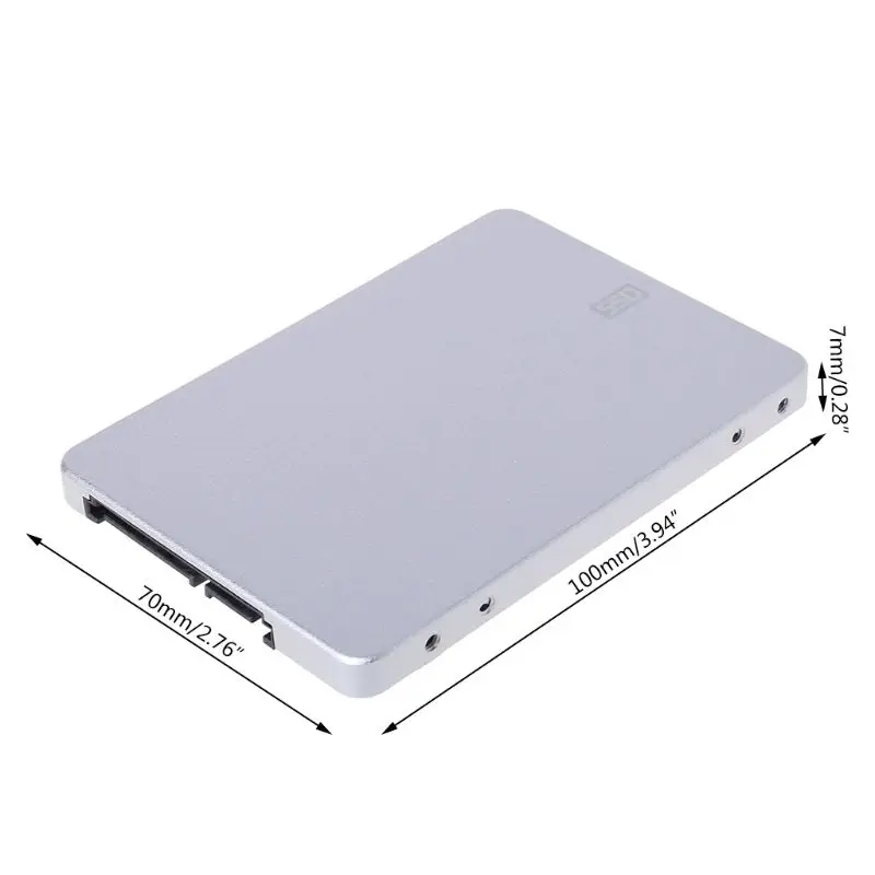MSATA-SATA 2 5 &quotSSD Box 30x2 7/50/70 мм mSATA до 22Pin SATA 50 52Pin Caddy Прямая поставка | Компьютеры и офис