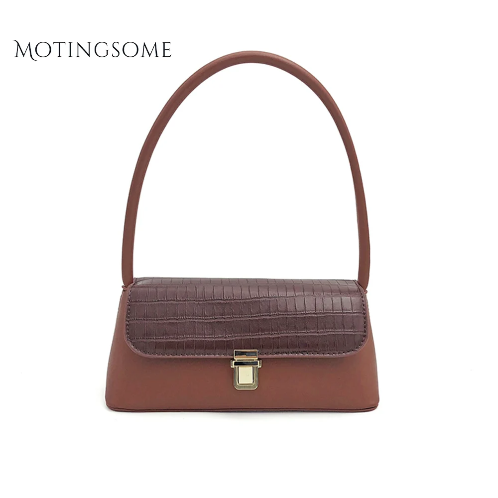 Винтажная женская сумка-багет из крокодиловой кожи под подмышечной сумкой сумка