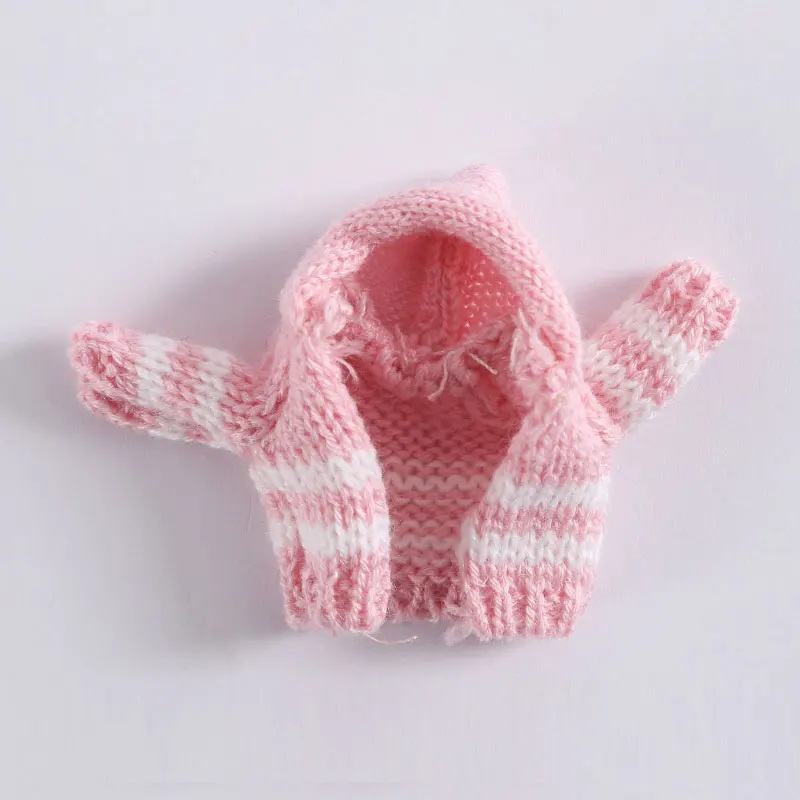 3 only clothes Ob11 Кукла Одежда 1/12 1/8 bjd детская одежда глиняная кукла красивый узел свинья бегать детский вязаный свитер кардиган пальто кукла аксессуары - Цвет: 3 only clothes