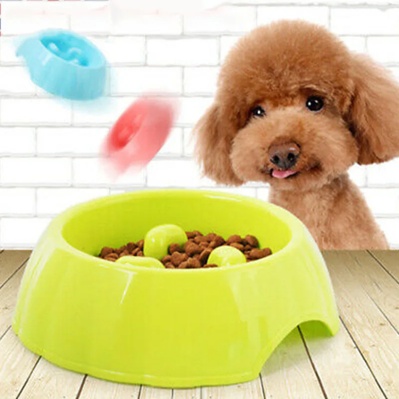 Новая миска для домашних собак кошек медленная подача воды миски еды медленное