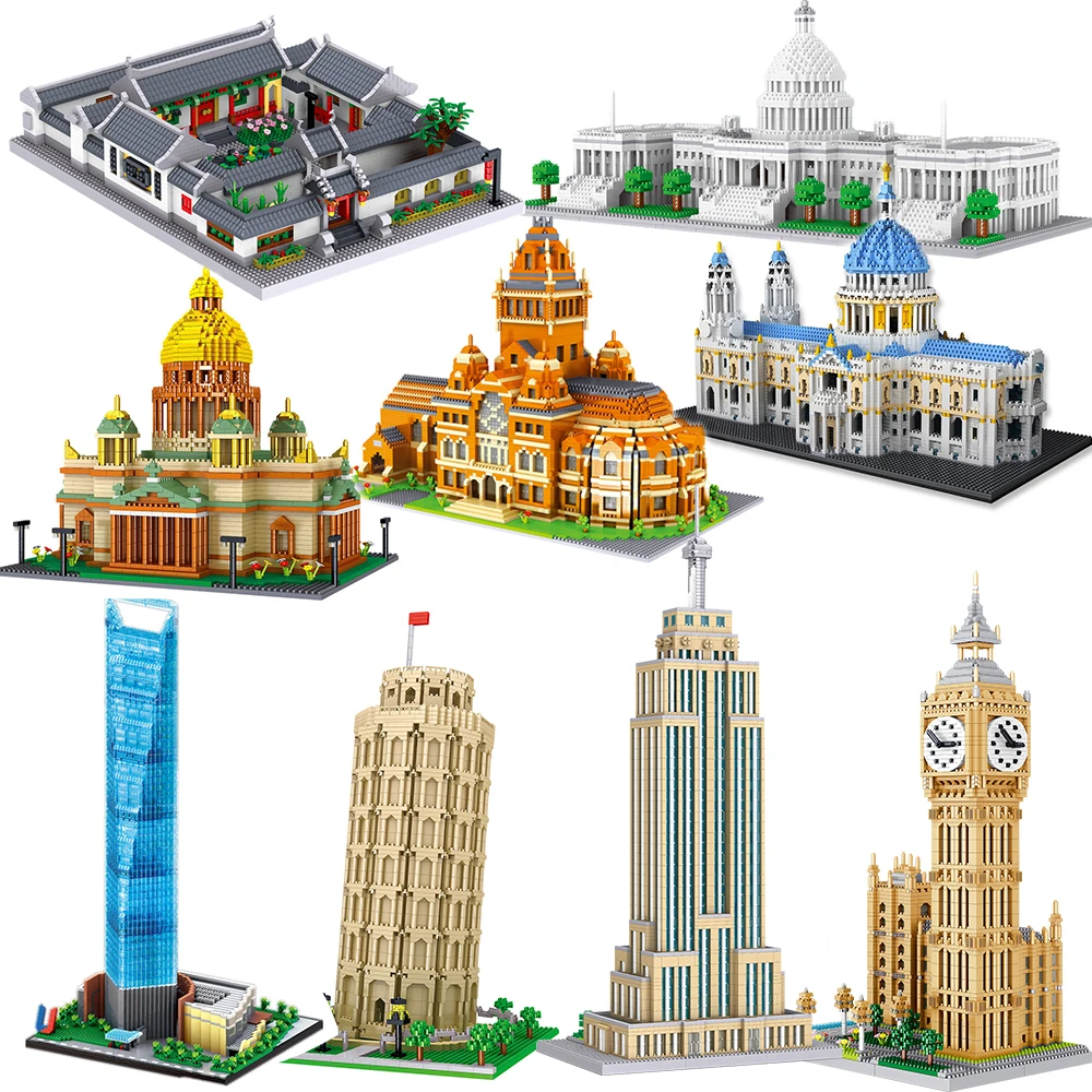 Строительные блоки: городская архитектура Биг Бен Париж Империя Нью Йорк