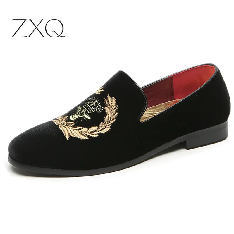 Мужские замшевые туфли с вышивкой | Обувь