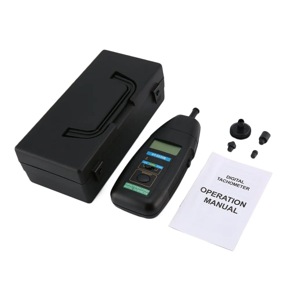 JTW DT-2235B ЖК-цифровой тахометр контакт RPM Tach тестер метр Датчик скорости двигателя