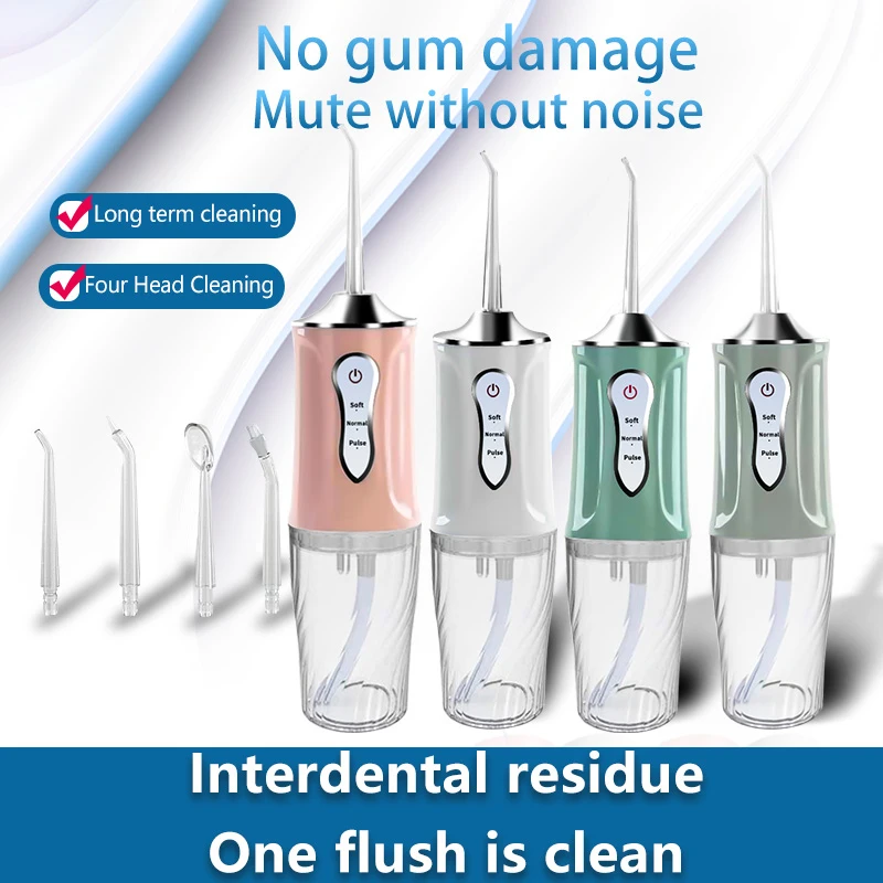 

Portable 220ml Household Removing Instrument Electric Tooth Punch Orthodontic Tooth Water Floss Cleaning Tooth Stone Washing