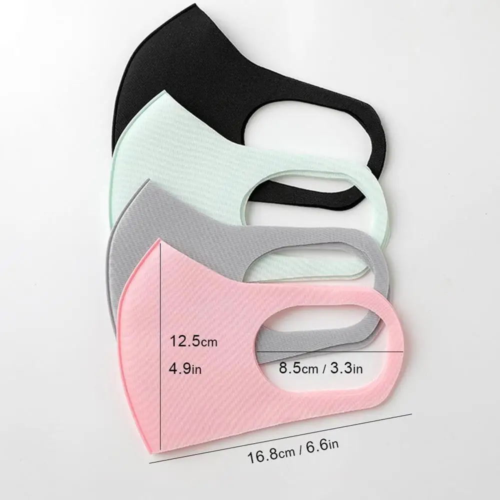 Многоразовая маска для рта с петлей ушей 3D ледяная шелковая хлопковая