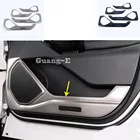 Автомобиль Стайлинг из нержавеющей стали внутренняя Внутренняя крышка боковой двери анти-удар рамка отделка панель 4 шт. для Ford Explorer U625 2019 2020 2021