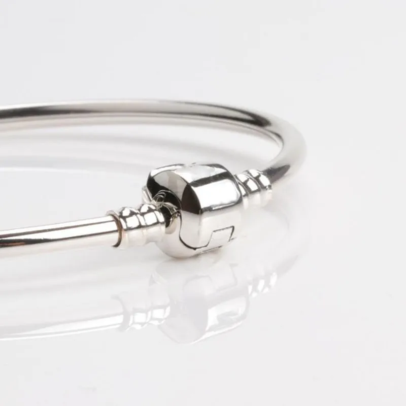 

100% 925 Silver Pan Bracelet Silver Classic Versatile Pan Bracelet Fit European Charm Bracelets Women Jewelry
