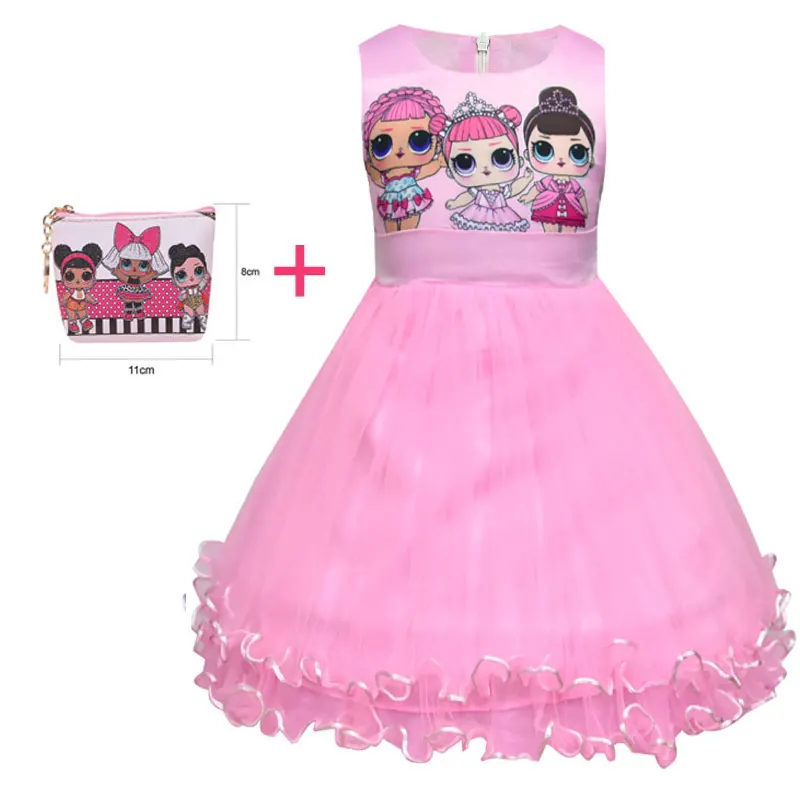 2019 Новое Детское Забавное платье с рисунком куклы из мультфильма для девочек