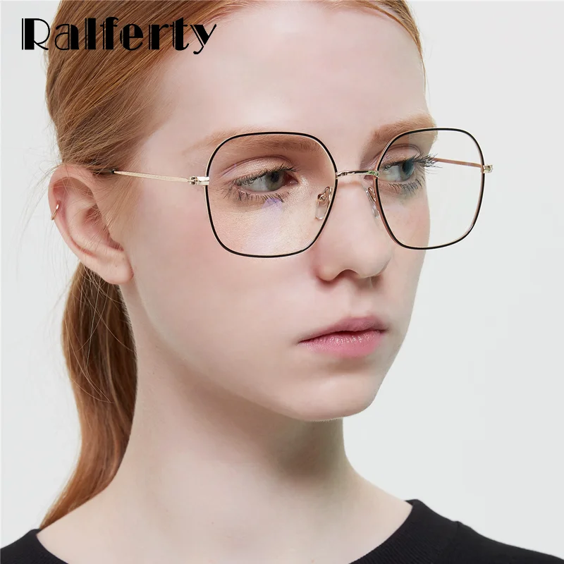 Оптические очки в металлической оправе для мужчин и женщин Ralferty 2020 ультралегкие