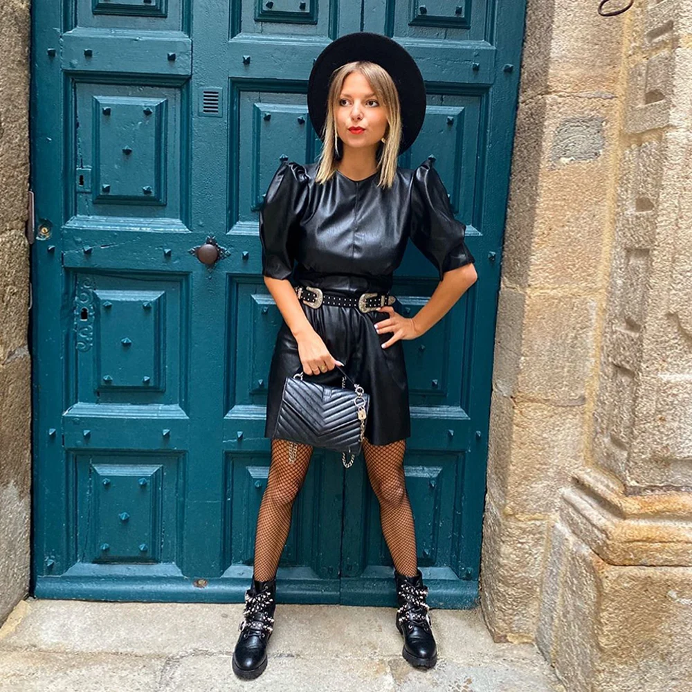 Платье с рукавами фонариками для девочек Винтажное весеннее платье из