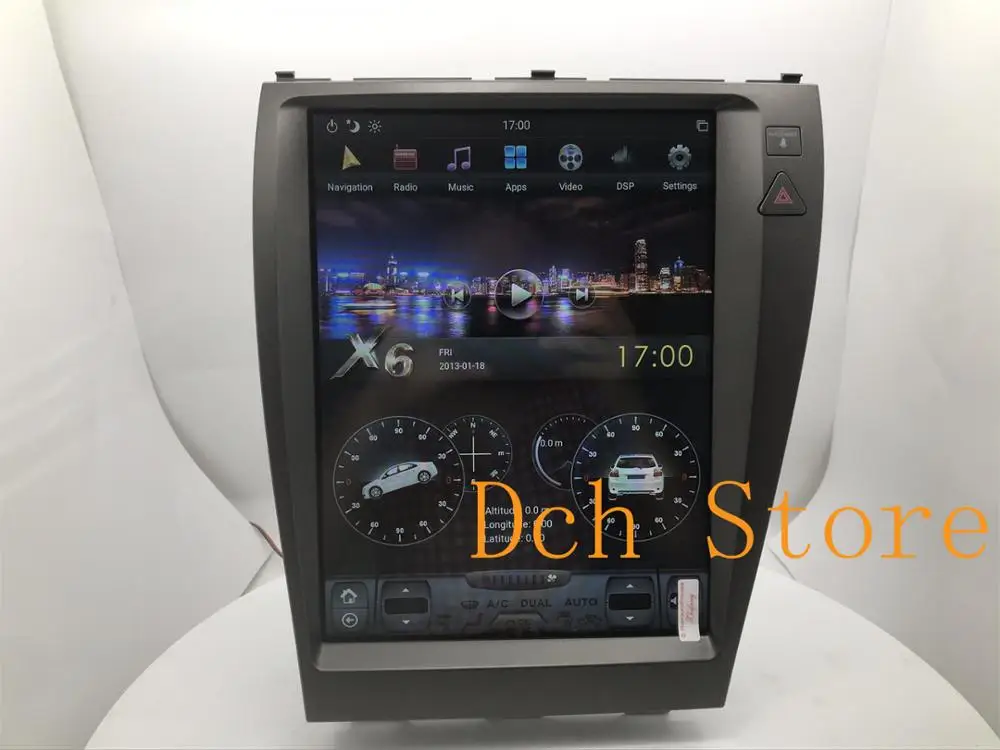 Автомобильный DVD GPS навигатор 12 1 дюйма в стиле tesla Android 9 0 для lexus ES ES240 ES350 2006 2012