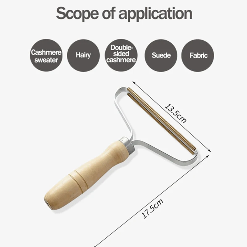 

Wooden Cashmere Sweater Wool Fabric Manual Trimmer Clothes And Lever Fur Trimmer Hair Razor Portable Pilling Clothes Care