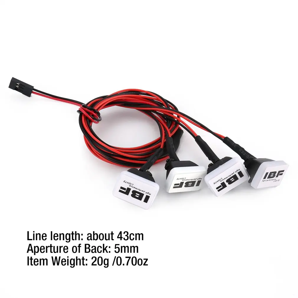 4 Светодиодный Фонари абажура Roof поисковый фонарь 1/10 1/8 Traxxas HSP Redcat RC4WD Tamiya осевой