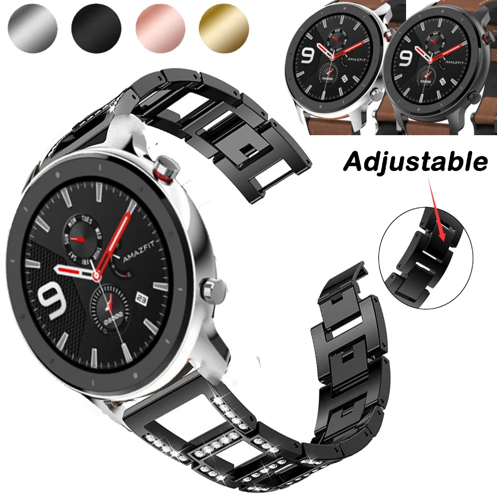 Ремешок из нержавеющей стали для часов Huami Amazfit GTR роскошный сменный