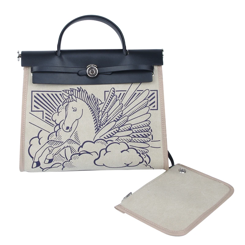 

Large-Capacity Canvas Bag Female 2021 New Trendy Brand Fashion Wild One-Shoulder Messenger Bag Niche Design Handbag