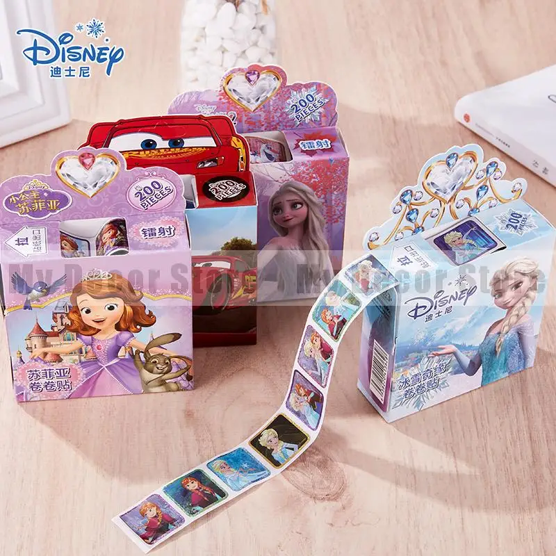 200 шт. диснеевские Мультяшные ретро-наклейки с надписью Холодное сердце 2 Эльза