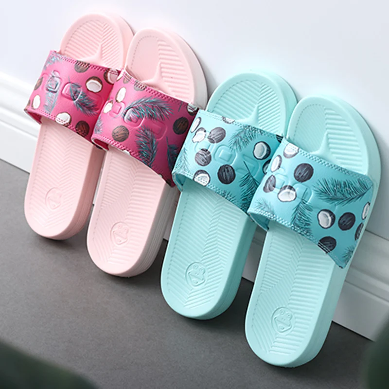 Женские летние туфли без застежки Сандалии-шлепанцы с цветами шлепанцы Пляжные