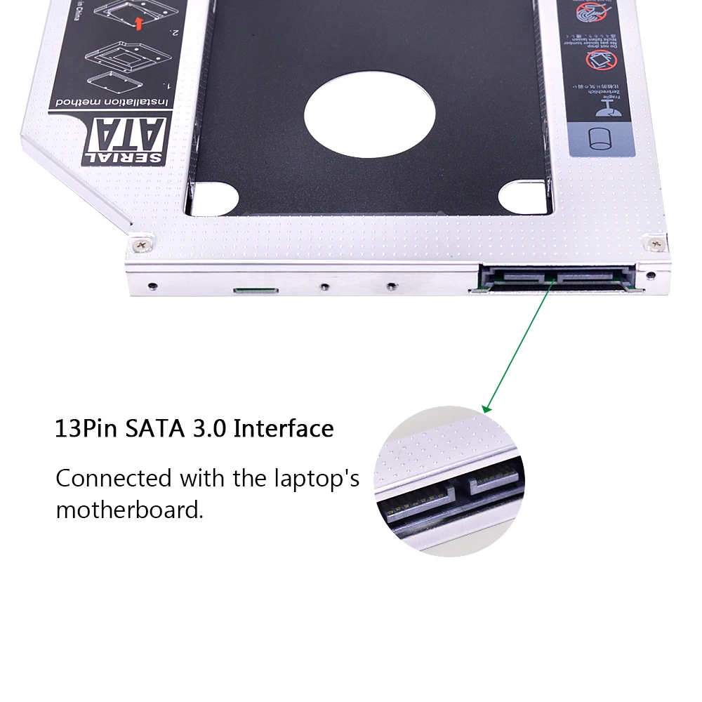 CHIPAL алюминиевый 2 й HDD Caddy 9 5 мм SATA 3 0 SSD корпус для Apple Macbook Pro Air 13 &quot15" 17 &quotSuperDrive