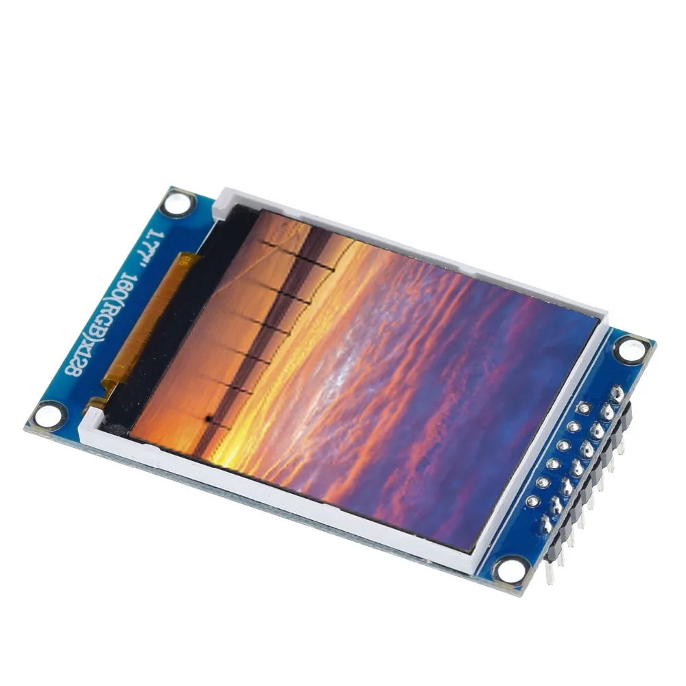 TZT 1,77 дюймов TFT lcd экран 128*160 1,77 TFTSPI TFT цветной экран модуль последовательного порта