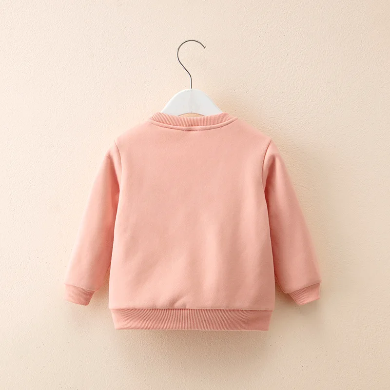 Толстовка для маленьких девочек пальто мальчиков осенняя футболка с длинным