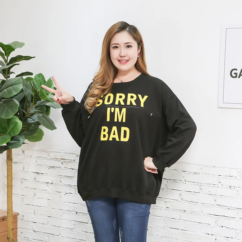 Хлопковая футболка с длинными рукавами для беременных женщин на осень и зиму