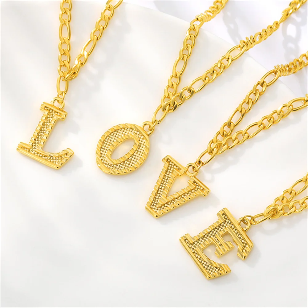 

3UMeter Custom Letter Foot Chain A-Z 26 Initials 18K Gold Letter Anklet Personalized Stainless Steel Anklet For Women Gift Drops