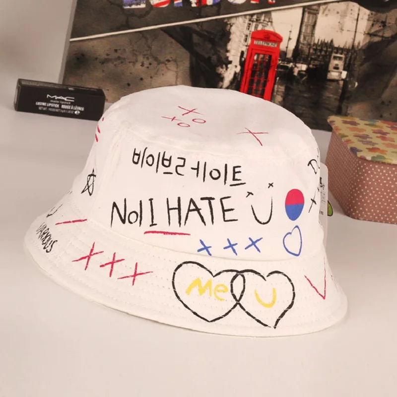 

Children Summer Hats Cotton Graffiti Sun Cap For Girls Fashion Boys Sun Caps