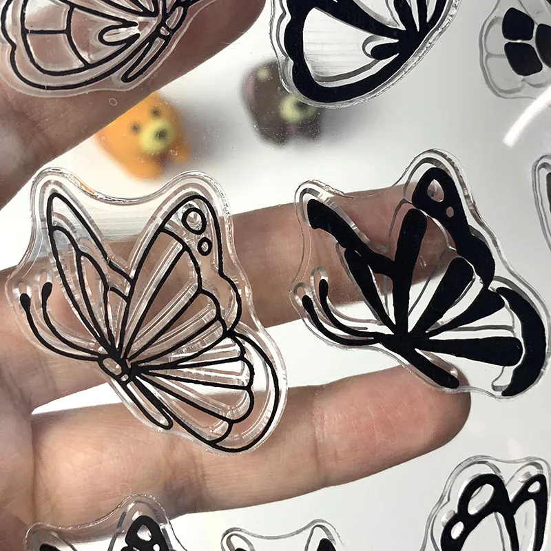 Мультфильм кролик завод прозрачный силиконовый печать для DIY Скрапбукинг фото