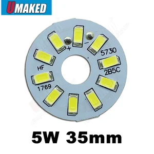 Светодиодный светильник, 5 Вт, 35 мм, 550 лм, с чипами smd5730