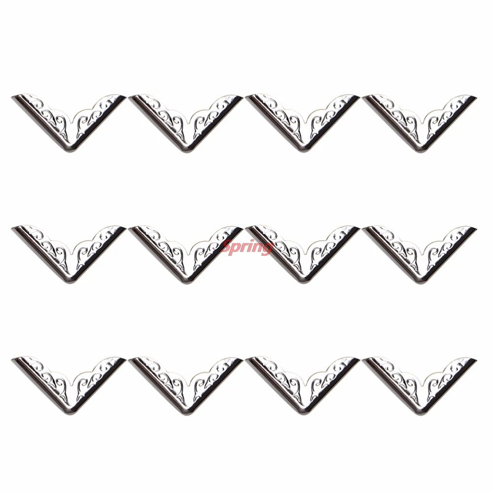 

New 12/24/48X Decorative Jewelry Gift Box Wooden Case Book Scrapbooking Photo Albums Menus Folders Collar Corner Protector