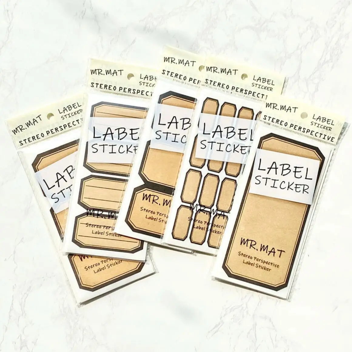 

Retro Kraft sealing sticker Basic Label Writable Kraft Seal sticker For handmade products Vintage Label with Black Border