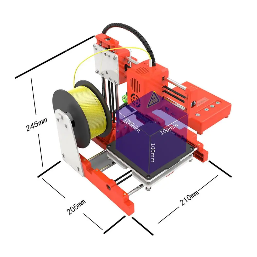 3d printer mini entry level easythreed x1k7 3d printing toy for kids personal education one key printing max size100100100m free global shipping