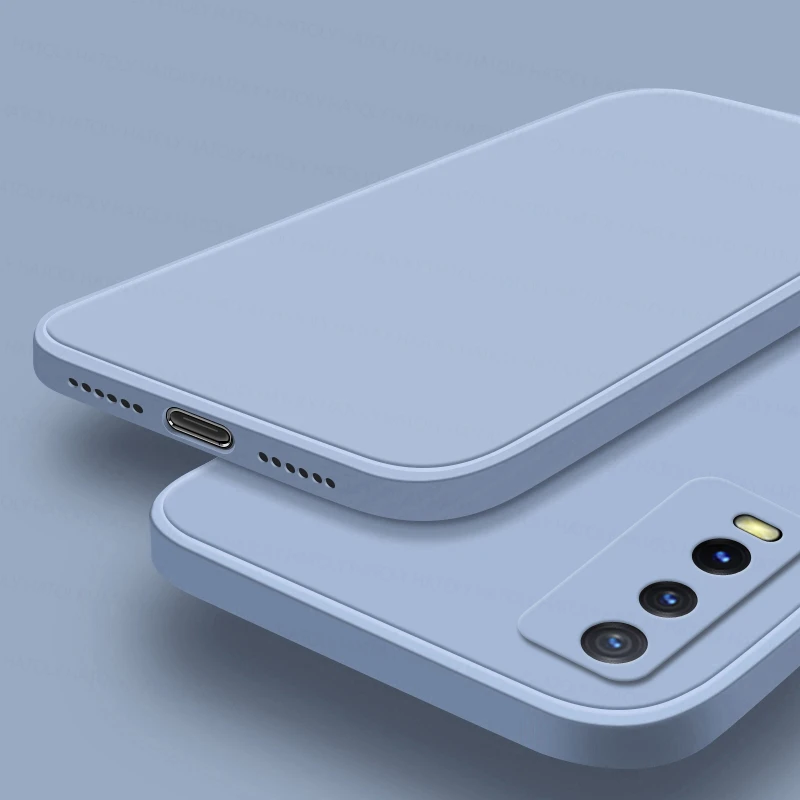 Funda para Vivo Y31, carcasa trasera de silicona l&iacute;quida a prueba de golpes, TPU, Y30, Y50, Y70, Y31S, Y51S, Y73S, Y93S-1