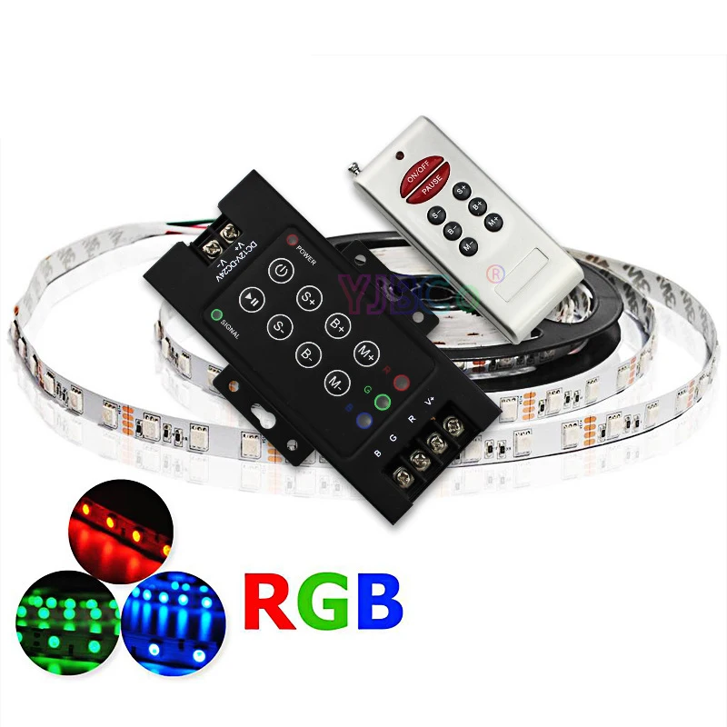DC12V-24V 30A черный железный светодиодный 8 ключ RGB пульт дистанционного управления с