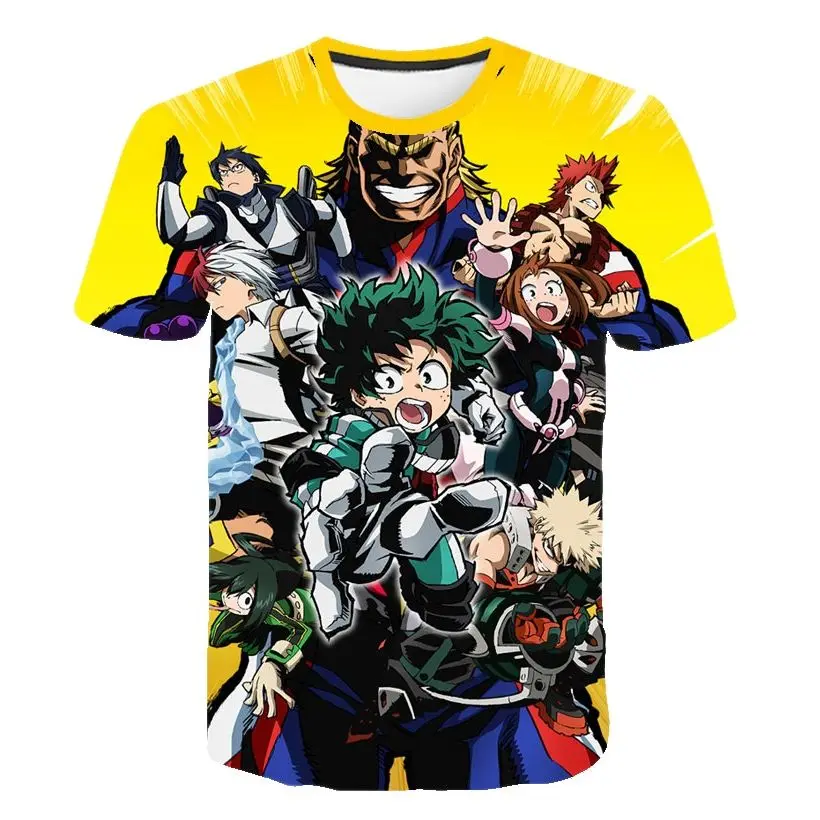 

2021 summer new men's and women's fashion sports cartoon T-shirt street Harajuku casual fashion Japanese anime 110-6xl