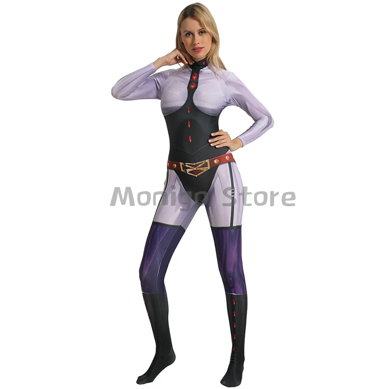 

Anime Boku No Hero Academia Midnight Cosplay Costume Zentai Adults Kids Bodysuit Unisex One-Piece Jumpsuits Lycra Suit