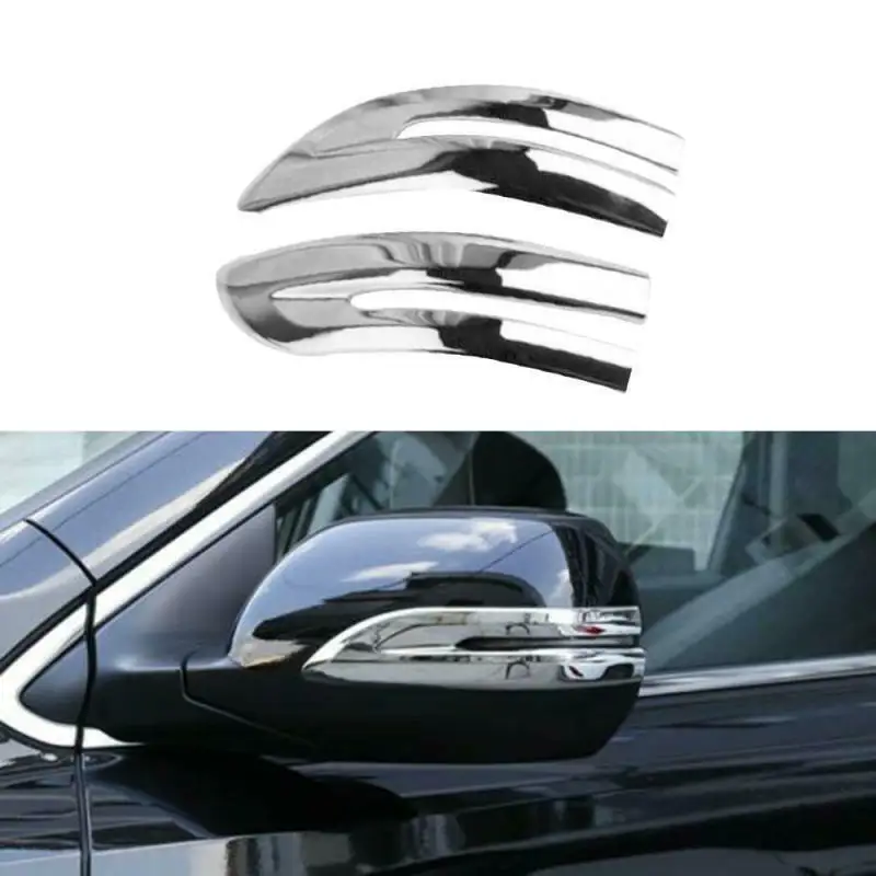 Стробое хромированное боковое зеркало заднего вида полосатая крышка отделка для